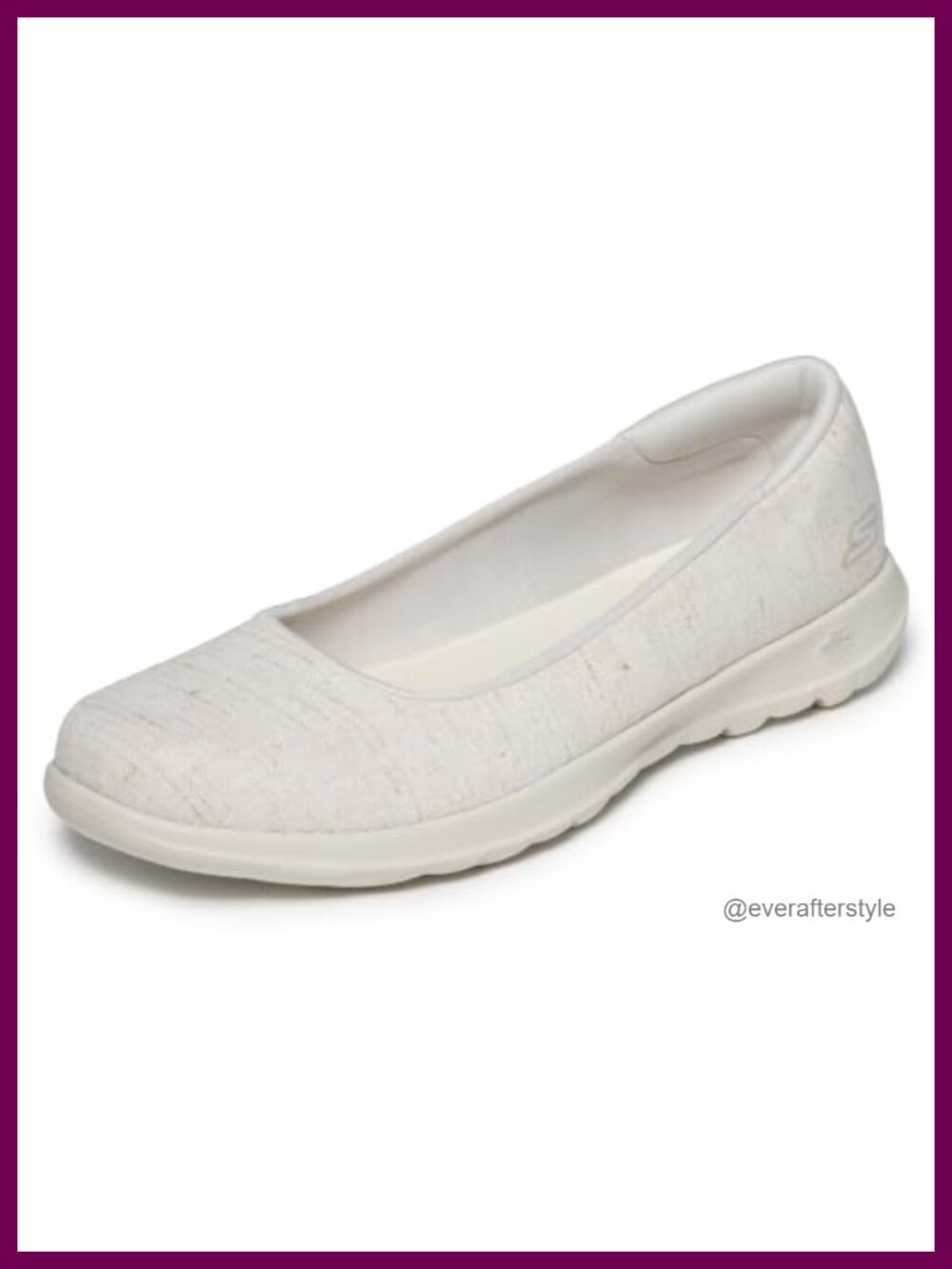 Women's Slip On Flats Heathered Linen Comfort Walking Shoes Lightweight